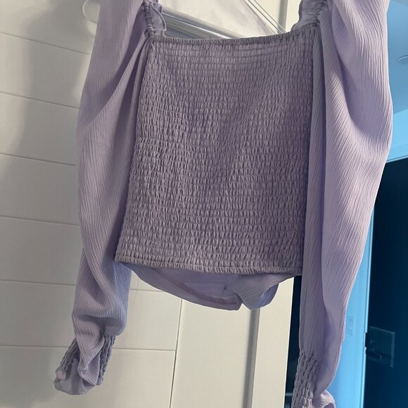 Ruched Puff Sleeve Top - Picture 6 of 6